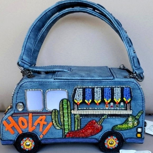 RARE,RETIRED MARY FRANCES TACO TRUCK HANDBAG - Picture 3 of 6